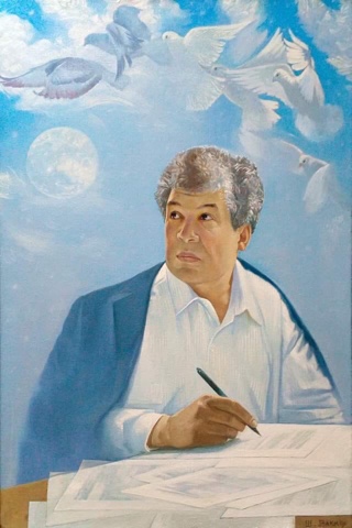 Картина «Мустай Карим» заслуженного художника Республики Башкортостан и Республики Татарстан Вакиля Гилемовича Шайхетдинова